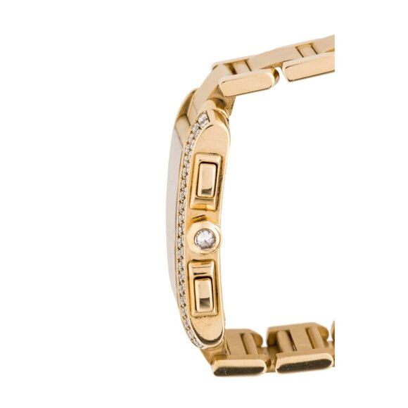 Ladies Cartier 18k Yellow Gold Diamond 28mm Watch - Picture 3 of 5